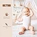 lampox - Babyhaarbürste extra weich, Baby Erstausstattung Neugeborene mit weichen Ziegenhaaren, Milchschorf, Baby Haarbürste, Pflegeset, Geschenk, Kopfhautpflege, Kleinkinder, Babyzubehör