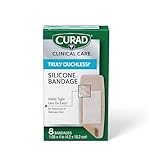 Curad Truly Ouchless Flex Fabric Bandages, X-Large, 8 Count (Pack of 4)