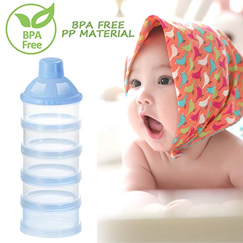 Accmor Formula Dispenser – Best Baby Formula Container for Travel (5-Compartment) Image 6