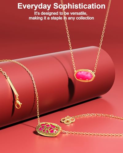 AICase 18K Gold Plated Pendant Necklace for Women,Fashion Jewelry,Anniversary Birthday Gifts for Women/MoM/Sister/Friends/Her/Wife/Grandma/Coworker Mother's Day gifts for MoM2