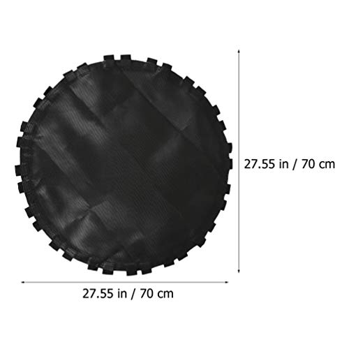 Tapete de pular para cama elástica de 70 cm da Besportble, preto, 30 anéis, tapete para saltar tramp