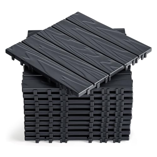 Azulejos de madera para balcón antideslizantes que evitan los charcos