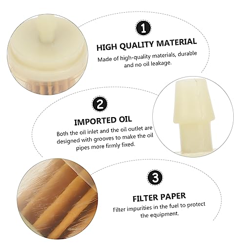 Mikinona 10 Peças Filtros De Motocicleta Substituição Filtro De Gás Líquido Plástico Amarelo Motor L