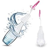 ★Flaschenbürste Glasflasche★:Entworfen Nach Der Form GlasFlascheDer&TrinkFlaschen,Es Wird Füllen Sie Die GlasFlasche, Sie Können Jeden Teil Der Reinigen & 41.5cm Lang FlaschenBürste【✔Bürstenboden:Weiche Wolle】 Kann Den FlaschenBoden Perfekt Reinigen.