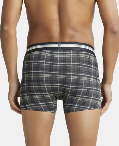 Image of Jockey UI21 Men's Super Combed Cotton Elastane Stretch Printed Trunk with Ultrasoft Waistband (Pack of 2 Colors & Prints May Vary)