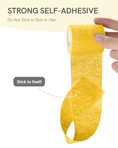 Image of FriCARE Self Adhesive Bandage Wrap, Medical Tape in First Aid Kit