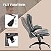 Vinsetto Office Chair, Ergonomic Desk Chair with 6-Point Massage and Back Heated, Linen-Feel Fabric Computer Gaming Chair with Adjustable Arms, Lumbar Support, Grey Vinsetto Office Chair, Ergonomic Desk Chair with 6-Point Massage and Back Heated, Linen-Feel Fabric Computer Gaming Chair with Adjustable Arms, Lumbar Support, Grey