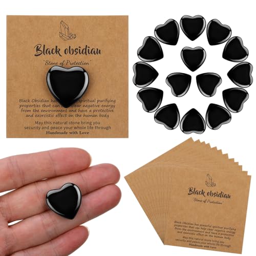 YooNotee 32 Pack Black Obsidian Heart...