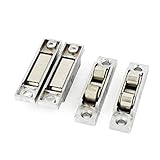 New Lon0167 4 Pcs Featured Metal Swivel Axles reliable efficacy Window Door Dual Flat Rollers Sash Pulley Wheel 11mm Dia(id:96d 8e aa eef)