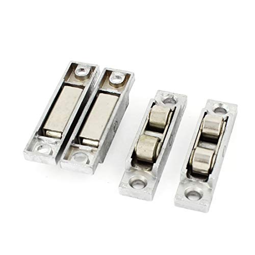 New Lon0167 4 Pcs Featured Metal Swivel Axles reliable efficacy Window Door Dual Flat Rollers Sash Pulley Wheel 11mm Dia(id:96d 8e aa eef)