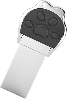 BUTIFULSIC 1 unidade de metal gato garra U disco arquivo foto dispositivo de backup memória polegar U disco USB unidade flash drive gatos pata metal U disco backup cartão de memória disco U material de escritório 32g sobressalente