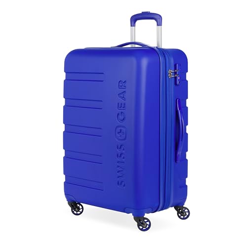 SwissGear 7366 Signature Hardside Expandable Luggage with Spinner Wheels, TSA Lock, Cobalt, Checked-Medium 23-Inch