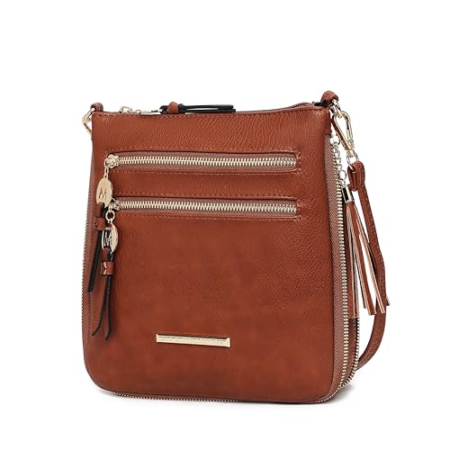 Image of MKF Collection Crossbody Bag for Women, Vegan Leather Expandable Messenger Purse, Pocketbook Handbag Shoulder Bag by Mia K