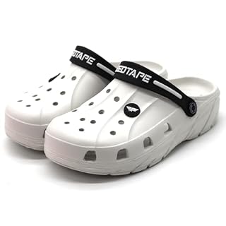 Red Tape Designer Comfortable Clogs, Sandals With Adjustable Back Strap For Men Off White - 9 Uk