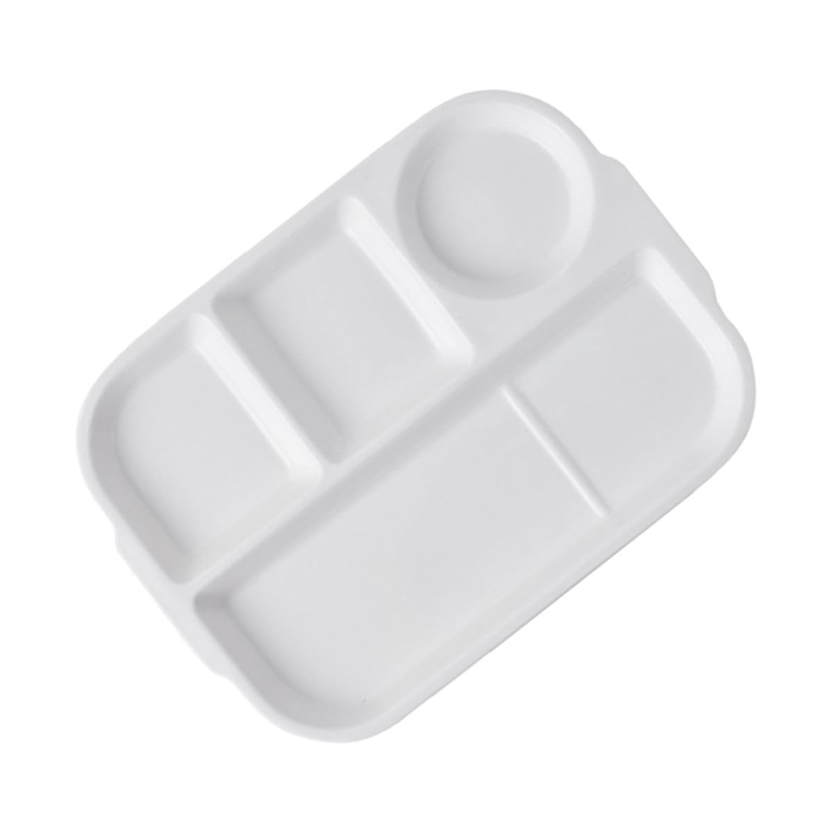 Assiette en céramique blanche réutilisable pour préserver le goût des aliments