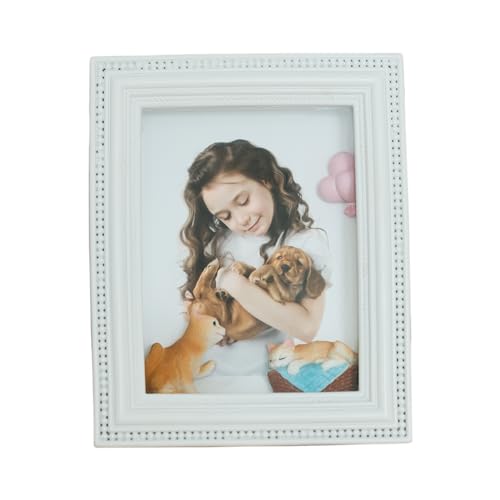 PlotX Katzen Kinderbilderrahmen 10x15 cm Weiß