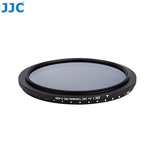 Image of JJC F-NDV58 58mm Variable Neutral Density Filter for Camera Lens Photography, ND2 - ND400 Adjustable ND Filter, Black