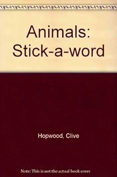 Paperback Stick-a-word : Animals Book