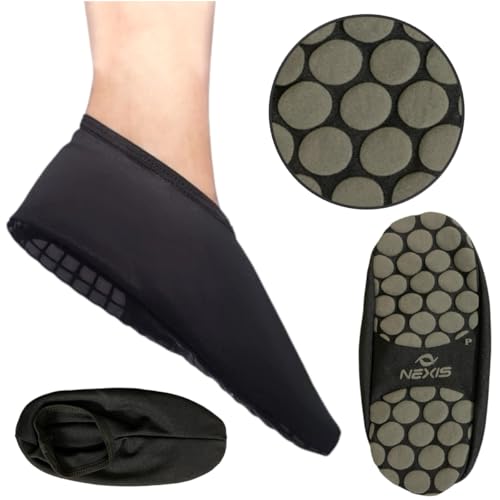 Meia Sapatilha Hidroginástica Antiderrapante Hidro e Piscina (Preto, G (38-42))