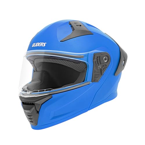 Image of GLIDERS Vortex with Spoiler Flip-Up Full Face Helmet with Clear Visor