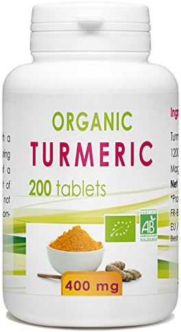 Organic Turmeric 200 Tablets - 400 mg