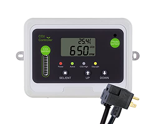 CO2Meter RAD-0501 Day Night CO2 Monitor and Controller for Greenhouses, Grey CO2Meter RAD-0501 Day Night CO2 Monitor and Controller for Greenhouses, Grey