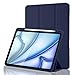 Hülle für iPad Air 11 Zoll M4 2026/M3 2025/M2 2024, iPad Air 5/4 2022/2020 10,9 Zoll mit Stifthalter, Magnet-Trifold Hülle mit iPencil 2. Gen Aufladen, Auto Schlafen/Wachen, TPU Schutz, Dunkelblau