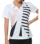 Little Beauty Women's Golf Polo T Shirts Short Sleeve Collared Lightweight Athletic Print Tennis ...