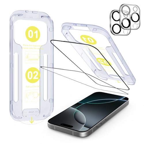 SODI KXtB iPhone 16 Pro p KX J یtB  9Hdx o 99.9%HDߗ ϏՌ wh~ KChg YtB 2Zbg Sʕی ACtH16 vΉi6.3C`j
