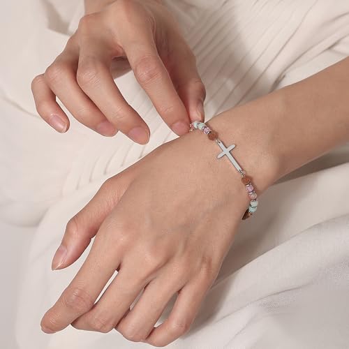 Dainty Cross Bracelet for Women - 13th to 60th Birthday Gifts for Her, Christian Gifts for Women, Sister, Friend, Mom, Daughter | Birthday, Valentine's Day, Easter, Christmas Gift4