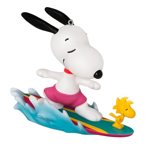 Hallmark Décoration Souvenir cacahuètes – Snoopy & Woodstock Surf