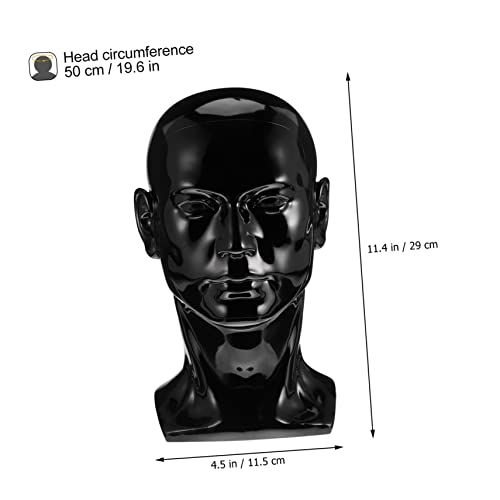 FOMIYES 1Pc Peruca Manequim Cabeça Óculos Expositor Manequim De Cabelo Peruca Afro Manequim Manequim