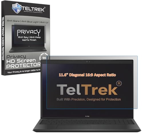 Image of Privacy Anti SPY Screenguard Compatible With Laptops With 11.6 inch Inch Diagonal with 16:9 Aspect Ratio Anti Peep Matte Screen Protector Not a Tempered Glass, Screenguard Size : 257 mm X 145 mm