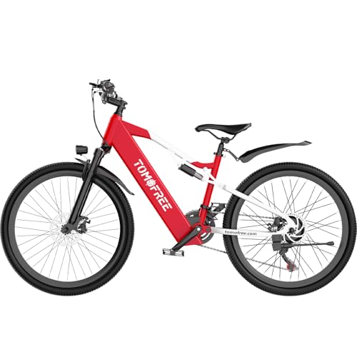 Image of Tomofree 26 inch Electric Bike for Adult, Peak 1500W Brushless Motor Mountain E Bike, 34.4MPH Top Speed Ebike, 21 Speed, Up to 40 Miles, 48V 20Ah Battery for Commuter Electric Bicycle.