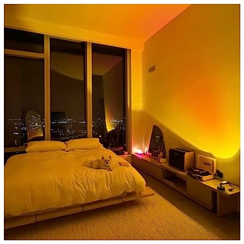 Xoddi Sunset Lamp Projector Led Lights With App Remote, 16 Colors Night Light 360° Rotation Rainbow Lights Sunset Light Projection Lamp For Aesthetic Room Decor And Bedroom Decor Gifts For Women #TOP7