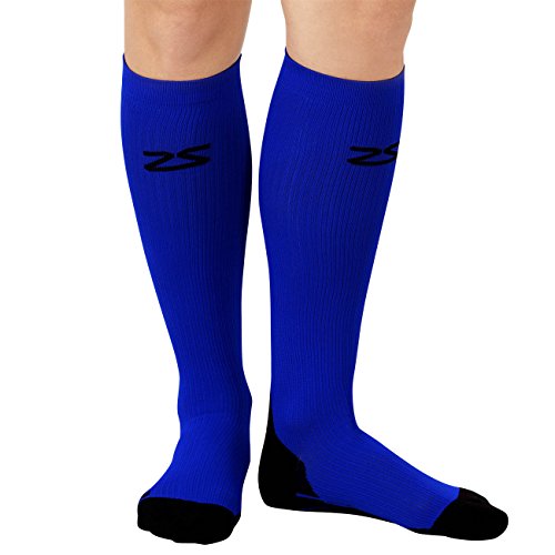 Image of Zensah Fresh Legs Compression Socks - Ideal for Runners, Nurses & Travel - Graduated Compression Stockings for Women and Men