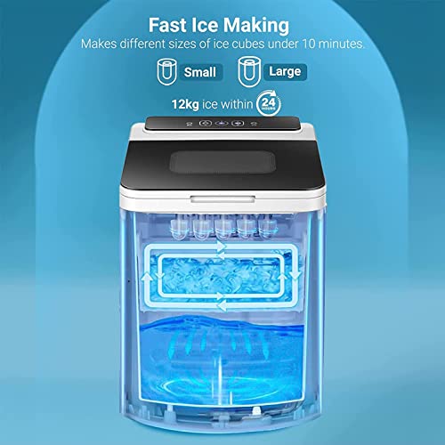 Máquina pequeña de hielo automática para uso doméstico miniatura 3