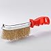 2PCS Stainless Steel Wire Brush Set for Rust Removal and Gap Cleaning, Featuring Non Slip Plastic Handle and Bristles Suitable for Industrial Cleaning