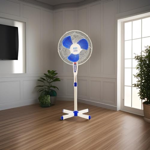 Ventilador Coluna Pedestal 40cm Branco Fix 110v 1,30m Forte