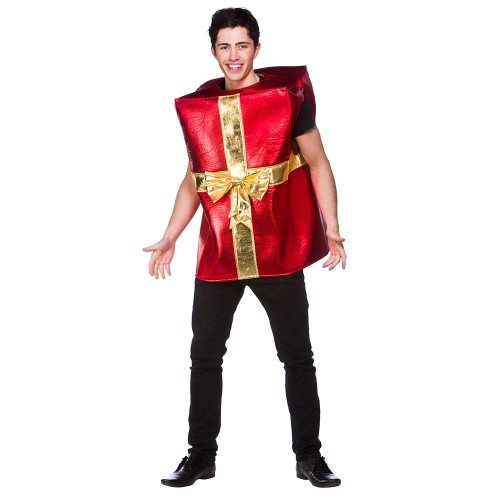 Wicked Costumes Adult Christmas Parcel Fancy Dress Costume Red