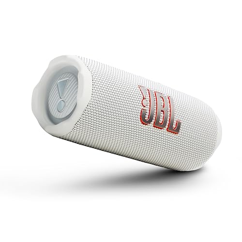 JBL Flip 7 Wireless Portable Bluetooth Speaker, Bold Pro Sound with AI Sound Boost, 16Hrs of Playtime, IP68 Water & Dustproof, Multi-Speaker Connection by Auracast, Personalization App (White)