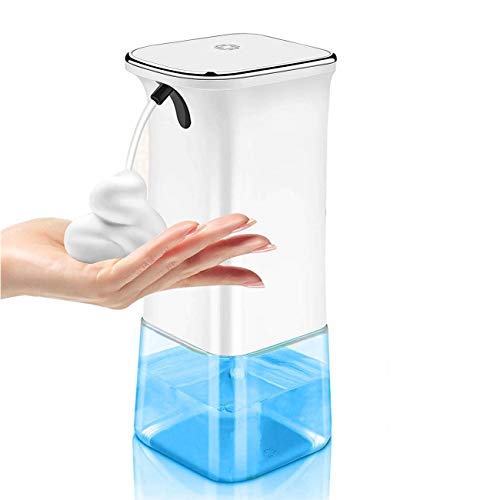 Preisvergleich Produktbild Kyrio Automatischer Seifenspender, 350 ml, berührungsloser Schaumseifenspender, Infrarot-Bewegungssensor, handfrei, wasserdicht, batteriebetrieben für Badezimmer, Küche, Büro