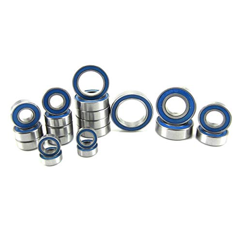 TRB RC ABEC 3 Ball Bearing Kit BU (21) Rubber Seals for Traxxas Slash 4x4 VXL