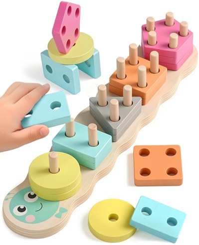 Montessori Toys for 1 2 Year Old Girl Gifts Educational Shape Sorter Toy
