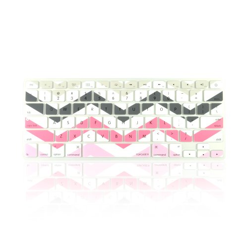 TOP CASE - Chevron Zig-Zag Silicone Keyboard Cover Skin for MacBook 13