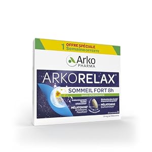 Arkorelax® Sommeil Fort 8 heures XL – Permet de retrouver un sommeil de qualité, sans dépendance – 30 comprimés