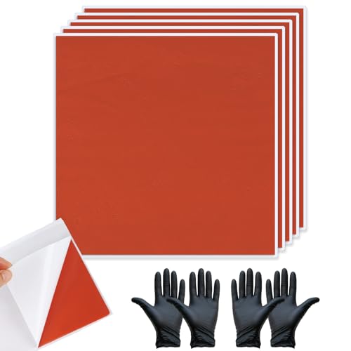 5Pcs Fire Putty Electrical Pads 7x7 Fire Barrier Pad Acoustic Putty Pad with Disposable Gloves Moldable Firestop Adhesive for Wall Openings Soundproofing Electrical Boxes (5pcs)