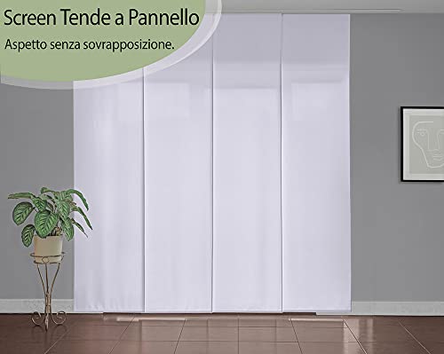 Deco Italia Tenda a pannello scorrevole Bianco
