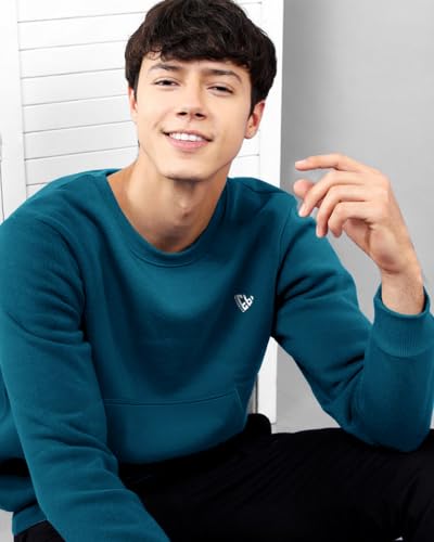 Image of EYEBOGLER Men's Cotton Blend Round Neck Sweatshirt