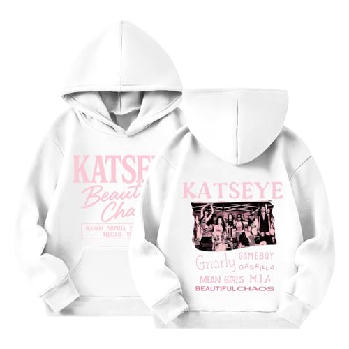 MABUTINGTI Katseye Shirt KATSEYE Hoodies for Kids 2026 Girls Boys Sweatshirts Fashion Music Album Long Sleeve Hooded Pullover for 2-14 Years